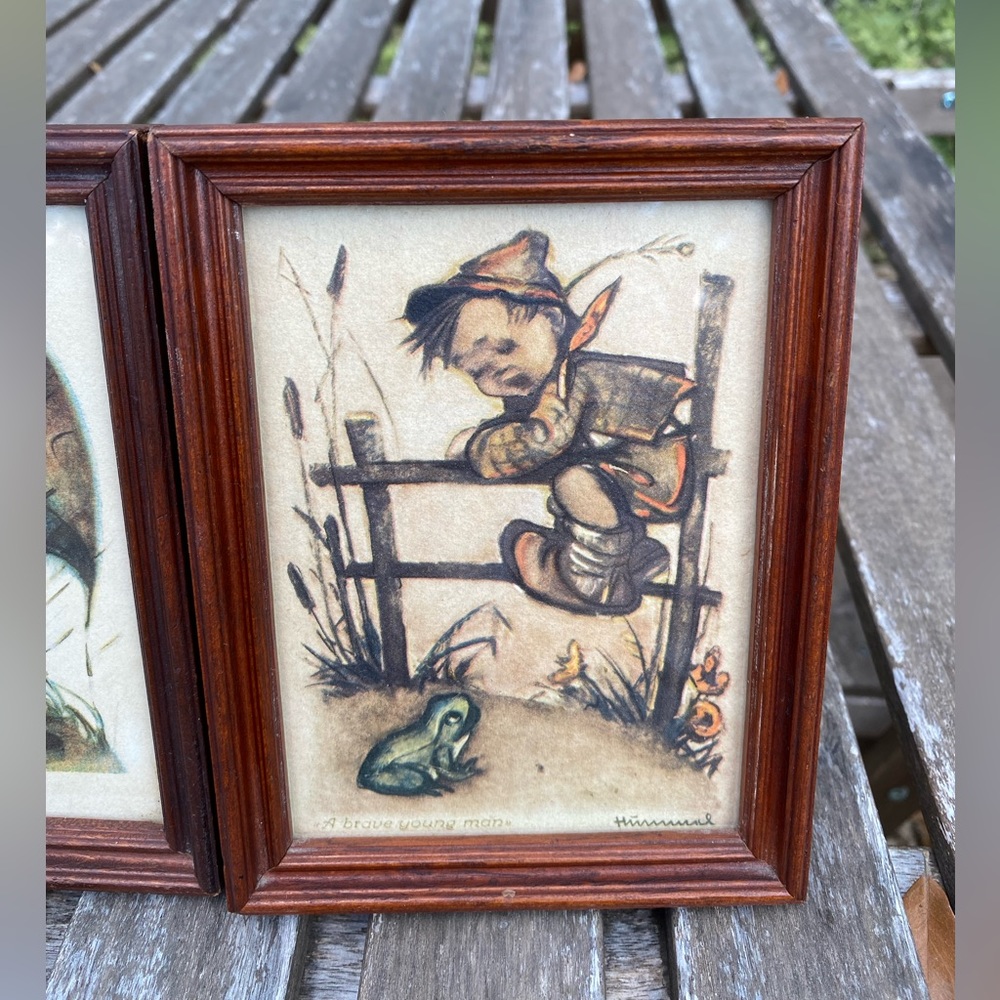 Set of 3 Framed Vintage Hummel Lithographs - Picture 5 of 7